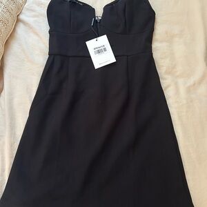 Hello Molly Elegant Black Mini Dress S/M